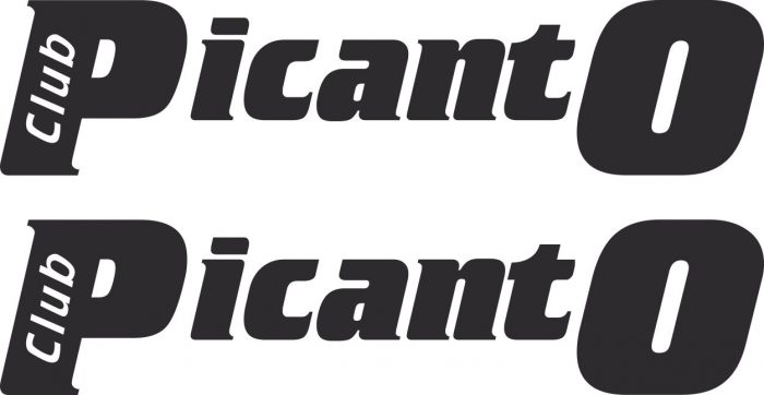 Наклейка логотип PICANTO-CLUB.RU