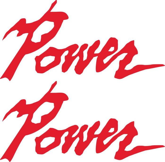 Наклейка логотип POWER