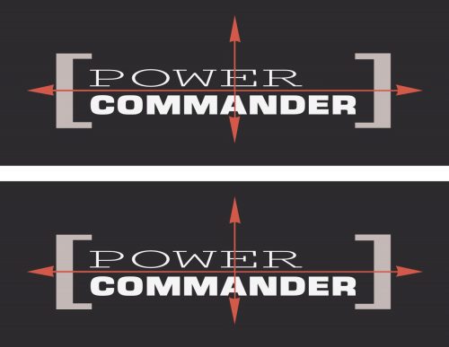 Наклейка логотип POWER-COMMANDER