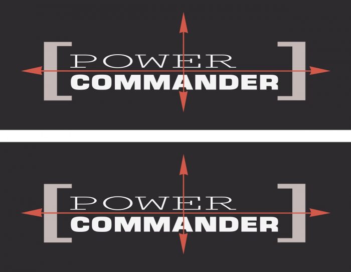 Наклейка логотип POWER-COMMANDER