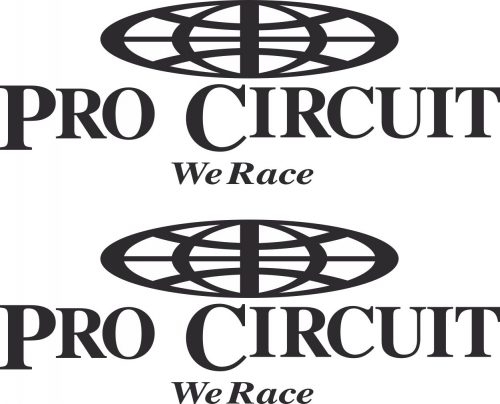 Наклейка логотип PRO-CIRCUIT-WE-RACE