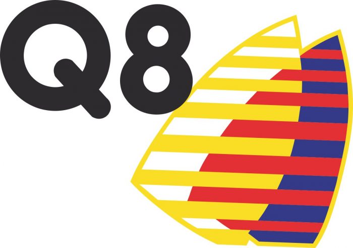 Наклейка логотип Q8-OILS