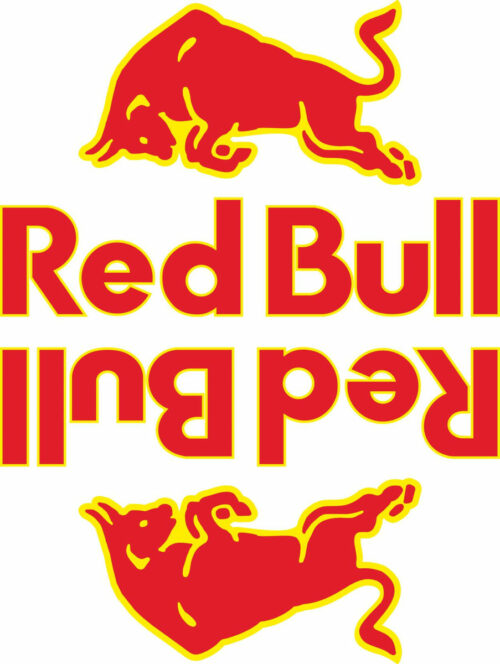 Наклейка логотип RED-BULL
