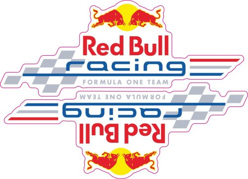 Наклейка логотип RED-BULL-RACING-F1-TEAM
