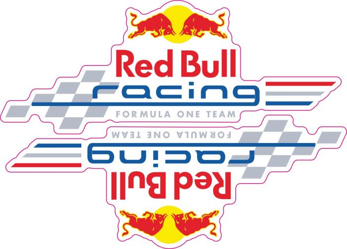 Наклейка логотип RED-BULL-RACING-F1-TEAM
