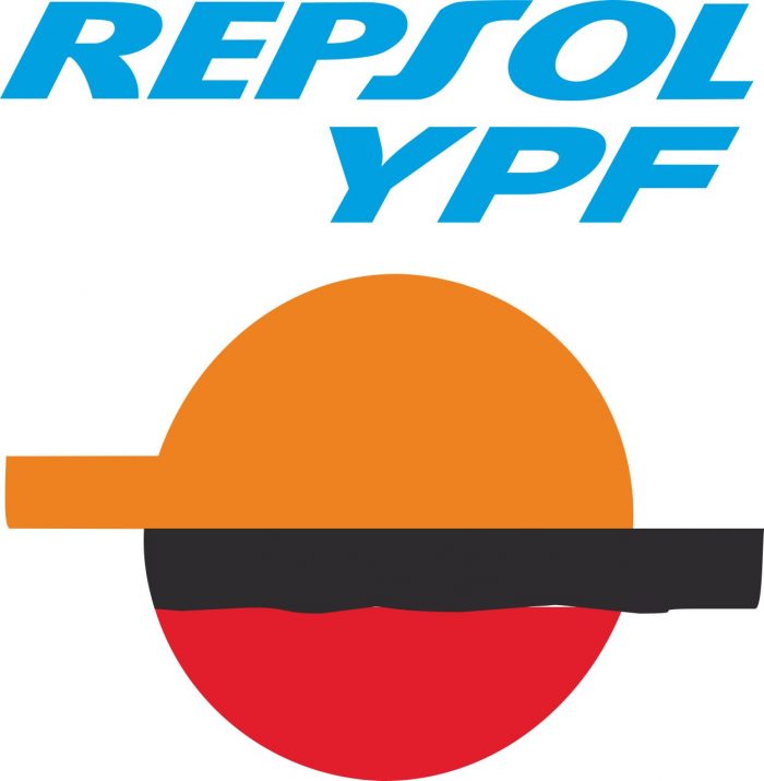 Наклейка логотип REPSOL
