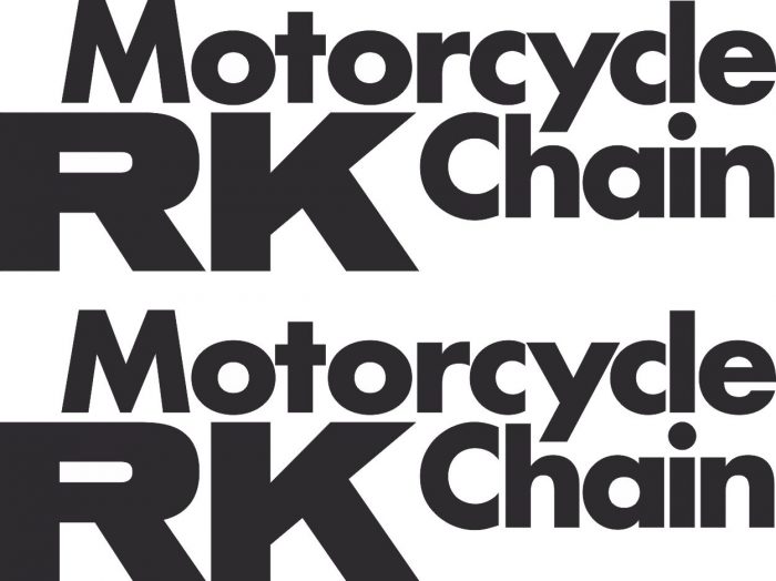 Наклейка логотип RK-MOTO-CHAIN