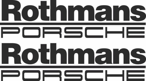 Наклейка логотип ROTHMANS-PORSCHE