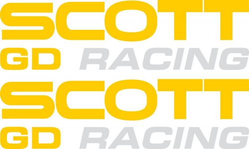 Наклейка логотип SCOTT-GD-RACING