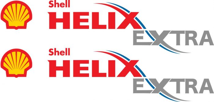 Наклейка логотип SHELL-HELIX-EXTRA