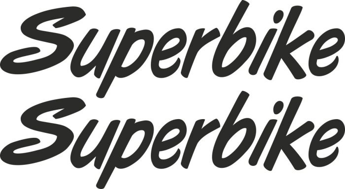 Наклейка логотип SUPERBIKE-ITALIC