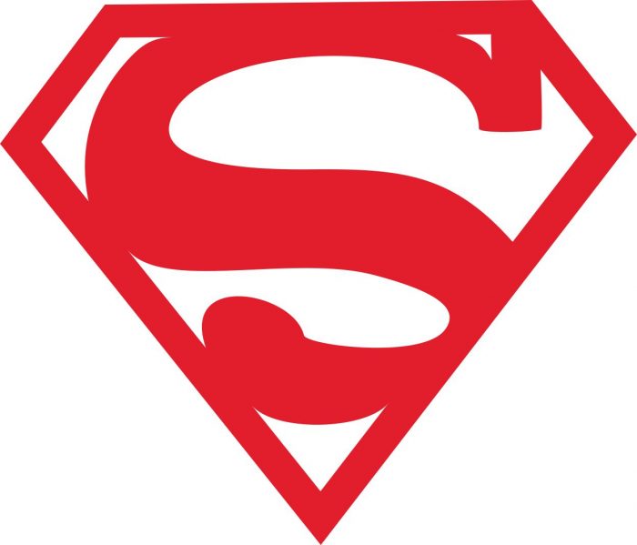 Наклейка логотип SUPERMAN