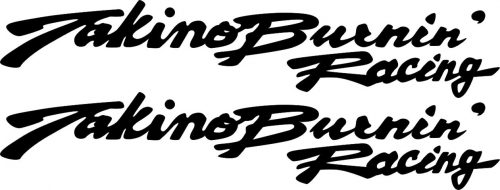 Наклейка логотип TAKINO-BURNIN-RACING
