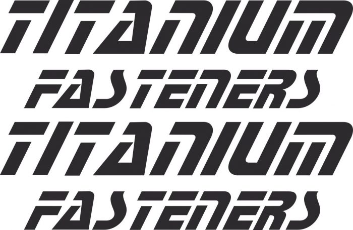 Наклейка логотип TITANIUM-FASTENERS