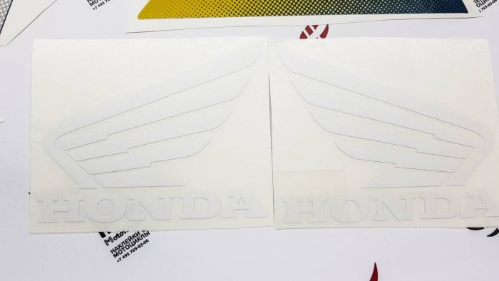 Комплект наклеек Honda CBR 600 жёлтый и бирюзовый
