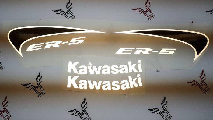 Комплект наклеек Kawasaki ER-5 светоотражайка