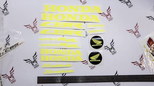 Комплект жёлтых неоновых наклеек Honda Fireblade 1000rr