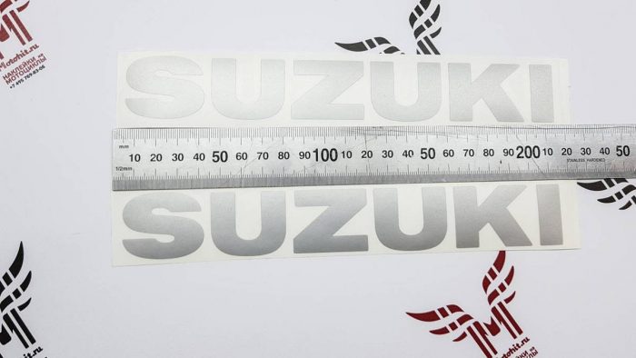Наклейка надпись Suzuki 21см