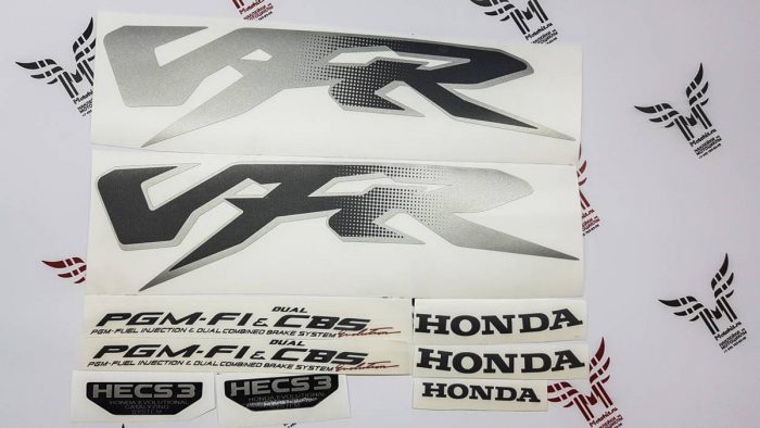 Серебристый комплект наклеек Honda VRF PGM-F1
