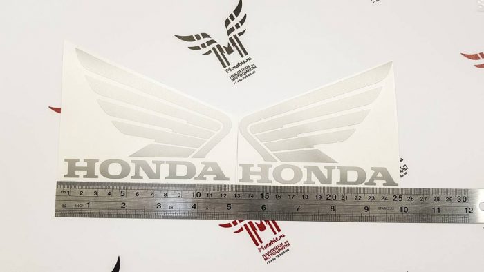 Наклейка крылья Honda 12см