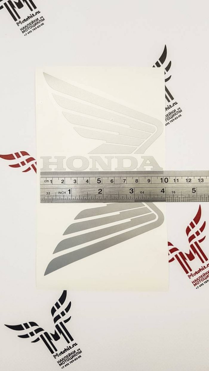 Наклейка крылья Honda 10см