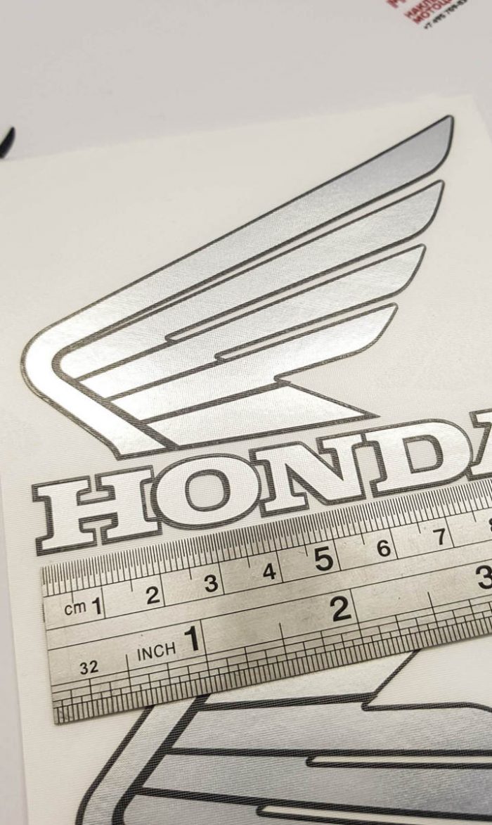 Комплект наклеек Крылья Honda на бак 10см