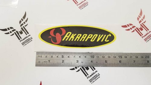Наклейка с логотипом AKRAPOVICH 13см