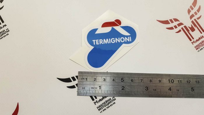 Наклейка логотип TERMIGNONI 7см