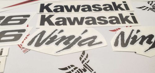Комплект наклеек Kawasaki ZX-6R-636 2003 RED-WHITE