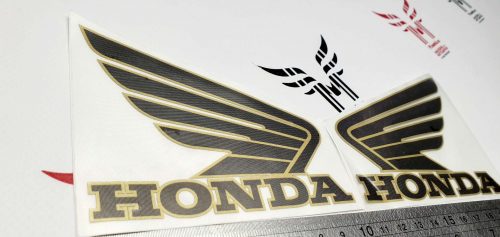 Комплект крыльев Honda 10см с золотым кантом