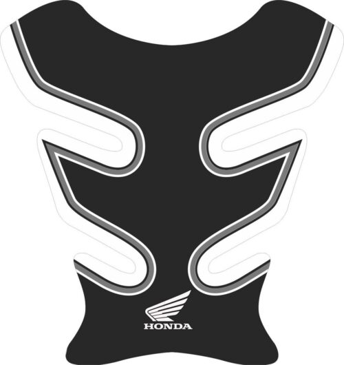 3D объёмная наклейка на бак Honda-black-white-001