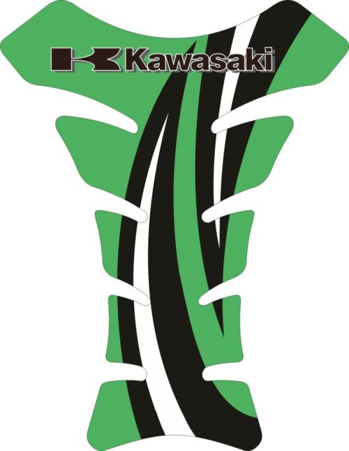 Объёмные 3D наклейки на бак Kawasaki 2-TANK-PAD-028