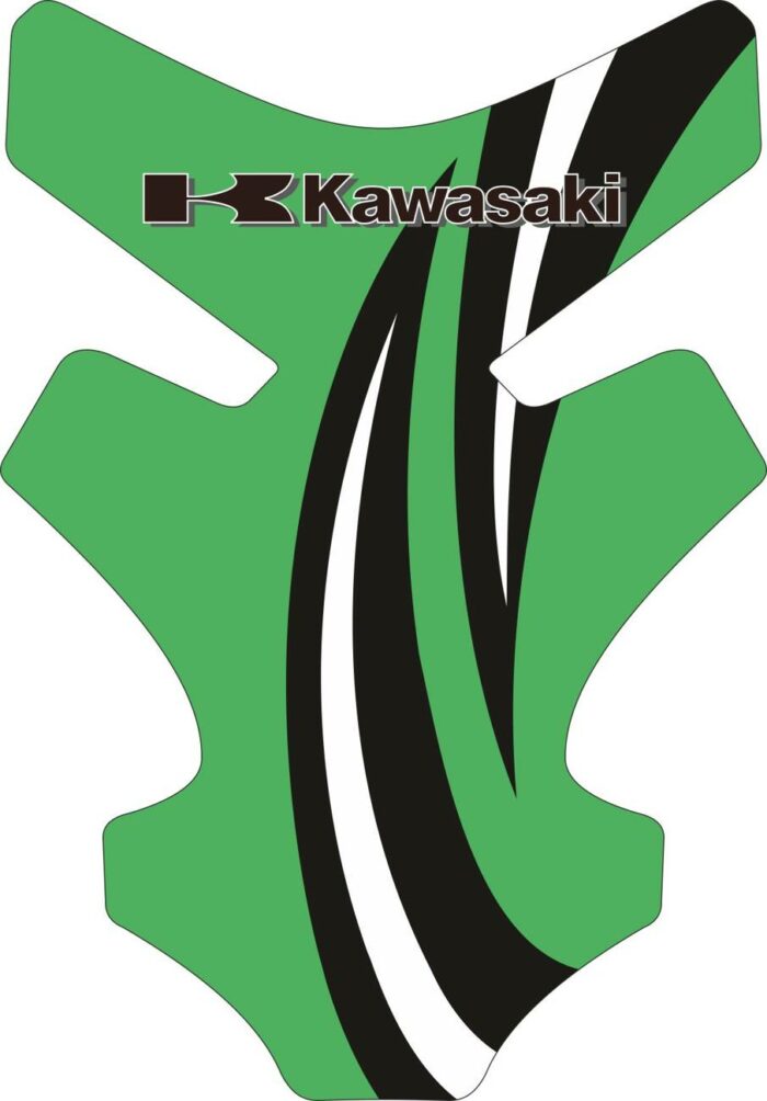 Объёмные 3D наклейки на бак Kawasaki 2-TANK-PAD-037