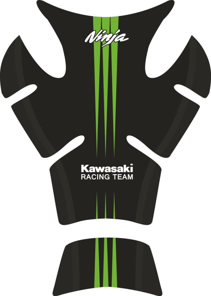 Объёмные 3D наклейки на бак Kawasaki Racing-team