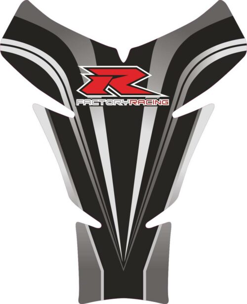 Объёмная 3D наклейка на бак Suzuki-R-factory-racing-grey