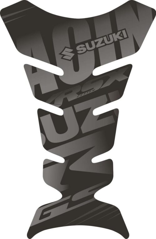 Объёмная 3D наклейка на бак Suzuki-grey