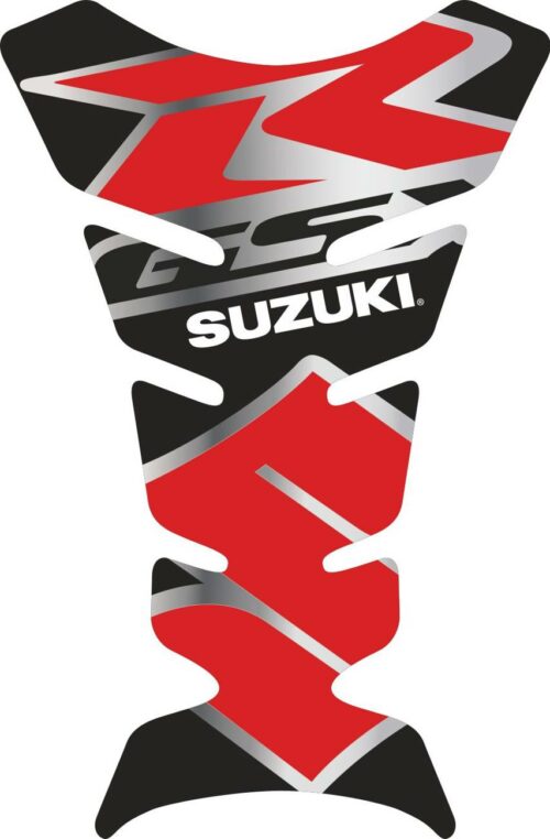 Объёмная 3D наклейка на бак Suzuki-R-grey