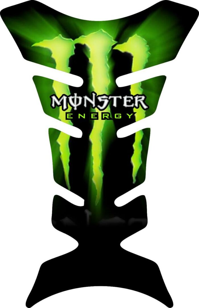 Объёмная 3D наклейка на бак мотоцикла Glow-Monster
