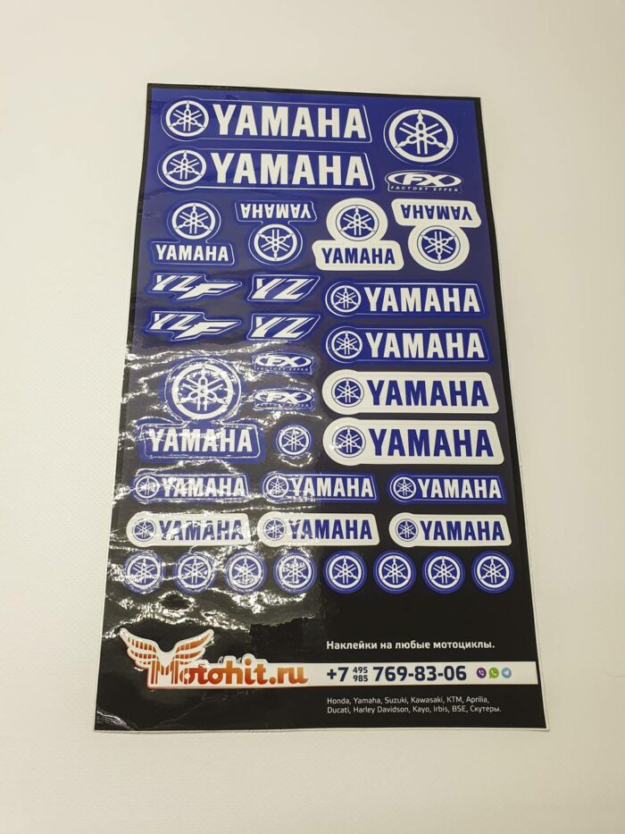 Лист наклеек Yamaha