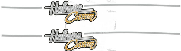 Комплект наклеек на скутер Aprilia_habana-Custom-50-2001-2006