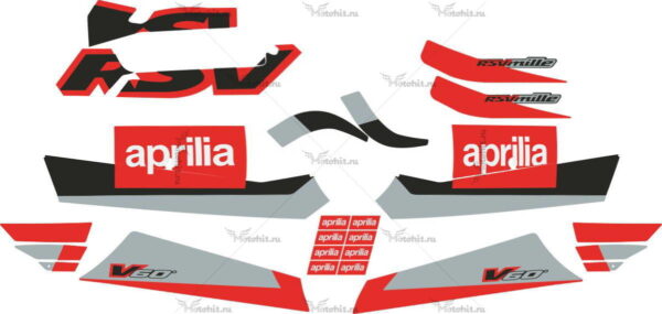 Комплект наклеек Aprilia RSV-1000 MILLE 2001