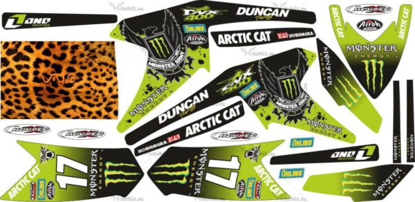 Комплект наклеек ARCTIC CAT DVX-400 MONSTER-ARMY