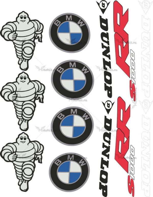 Комплект наклеек BMW S-1000-R