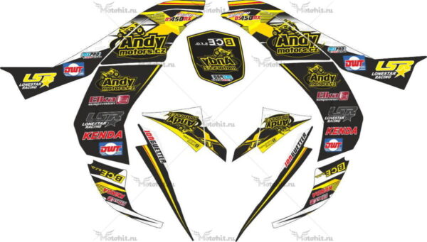 Комплект наклеек CAN-AM DS-450 MX-ANDYMOTORS