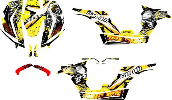 Комплект наклеек на CAN-AM MAVERICK-SIMPLE