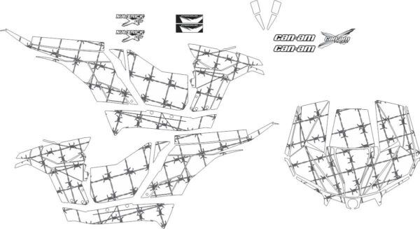 Комплект наклеек на CAN-AM MAVERICK-6
