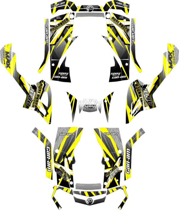 Комплект наклеек на CAN-AM OUTLANDER-MAX-800-1000-MONSTER