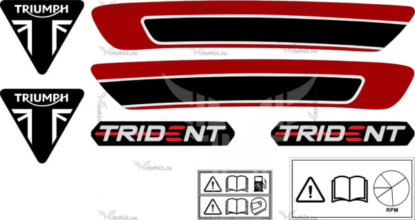 Комплект наклеек Triumph Trident 660 2021