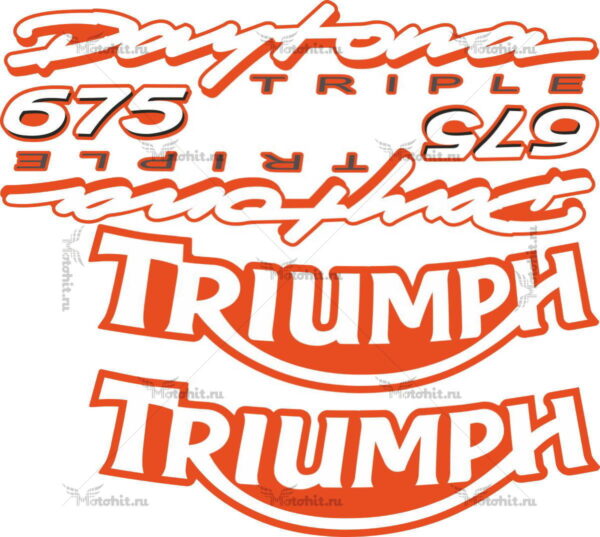 Комплект наклеек DAYTONA-675 2006 TRIUMPH