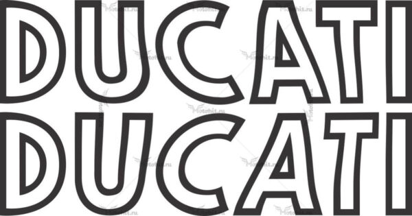 Наклейка DUCATI OLD-2